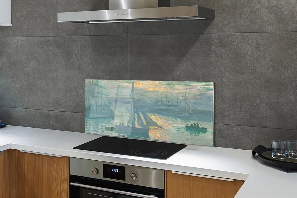 Szklany Panel Wschód Słońca - Claude Monet