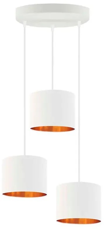 Lampa wisząca glamour na białym stelażu G8-R45