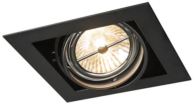 Wpuszczany reflektor czarny G53 111mm regulowany - Oneon