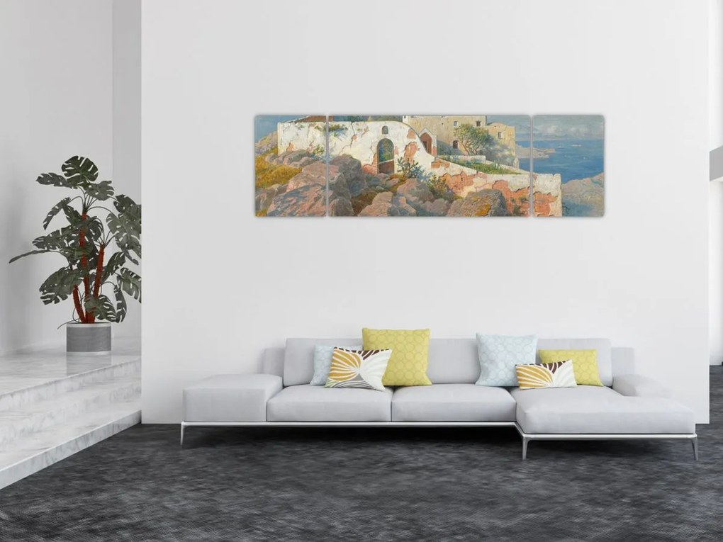 Obraz - William Stanley Haseltine, Santa Maria a Cetrella, Anacapri, reprodukcje (170x50 cm)