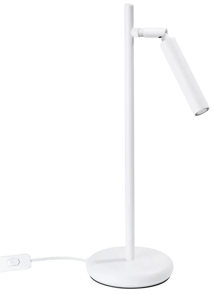Lampa biurkowa PASTELO biała SOLLUX  LIGHTING