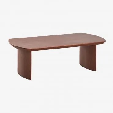 Prostokątny Stolik Kawowy 120x60 Cm Z Mdf Tuareg Ciemna Czerń - Sklum