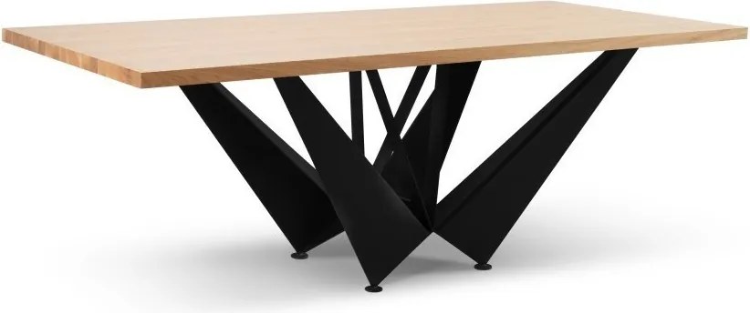 Stół BASSO Dąb do Salonu Jadalni 220 x 100 x 76 cm, Prostokątny