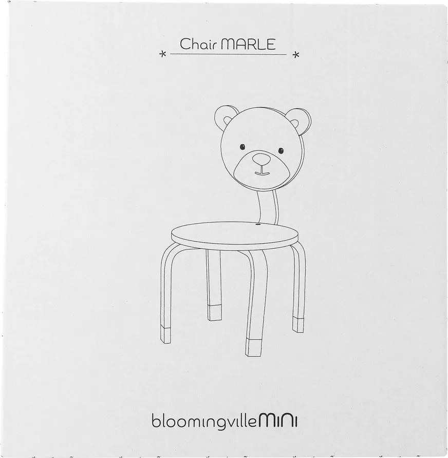 Brązowe krzesło dziecięce Marle – Bloomingville Mini