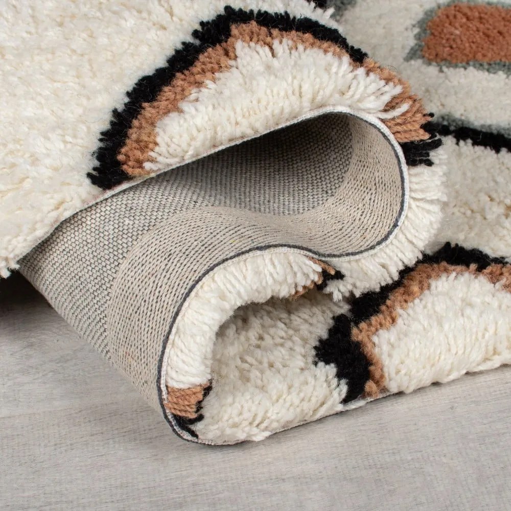 Kremowy wełniany dywan tkany ręcznie 120x170 cm Moroccan Midar – Flair Rugs