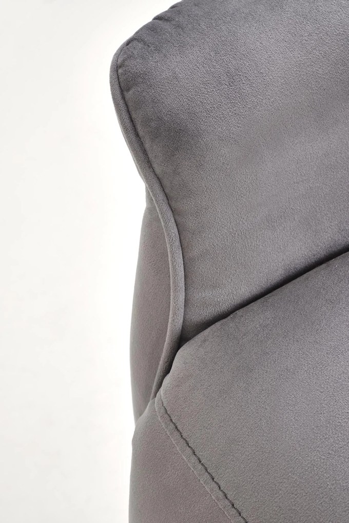 Fotel wypoczynkowy elektryczny pionizacja masaż rozkładany popiel SEMIR 2