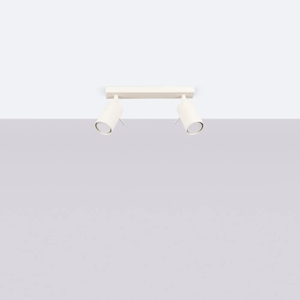 Kremowa lampa punktowa 6x30 cm Etna – Sollux