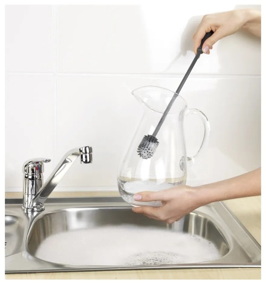Silikonowa szczotka do mycia naczyń Wenko Brush, 38 cm