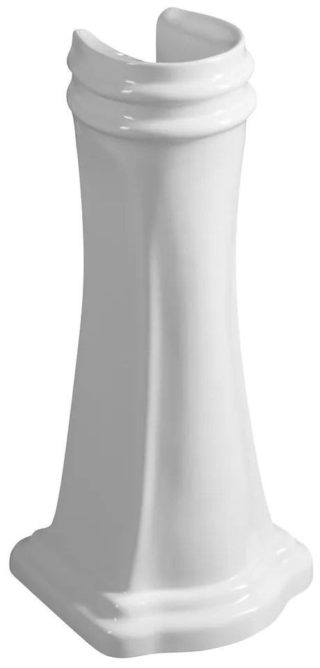 Biały ceramiczny postument pod umywalkę 73x54 cm Retro – Sapho