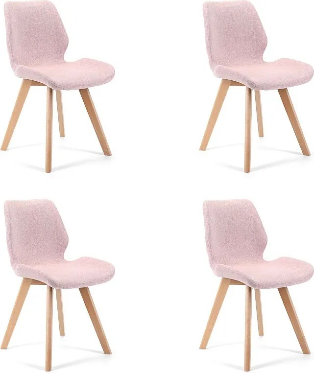 4x krzesło tapicerowane SJ.0159 Różowe