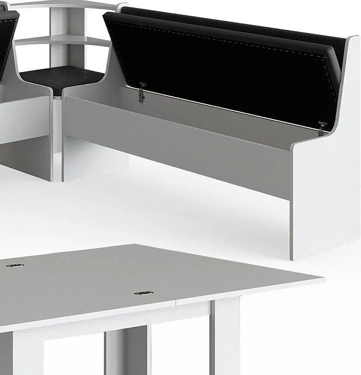 Corner Bank Group biały 180x180x80 roman