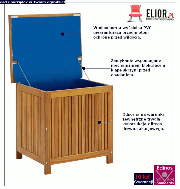Drewniana skrzynia ogrodowa B4-C45