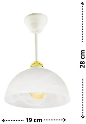 Biała nowoczesna lampa sufitowa - M044 Iberko