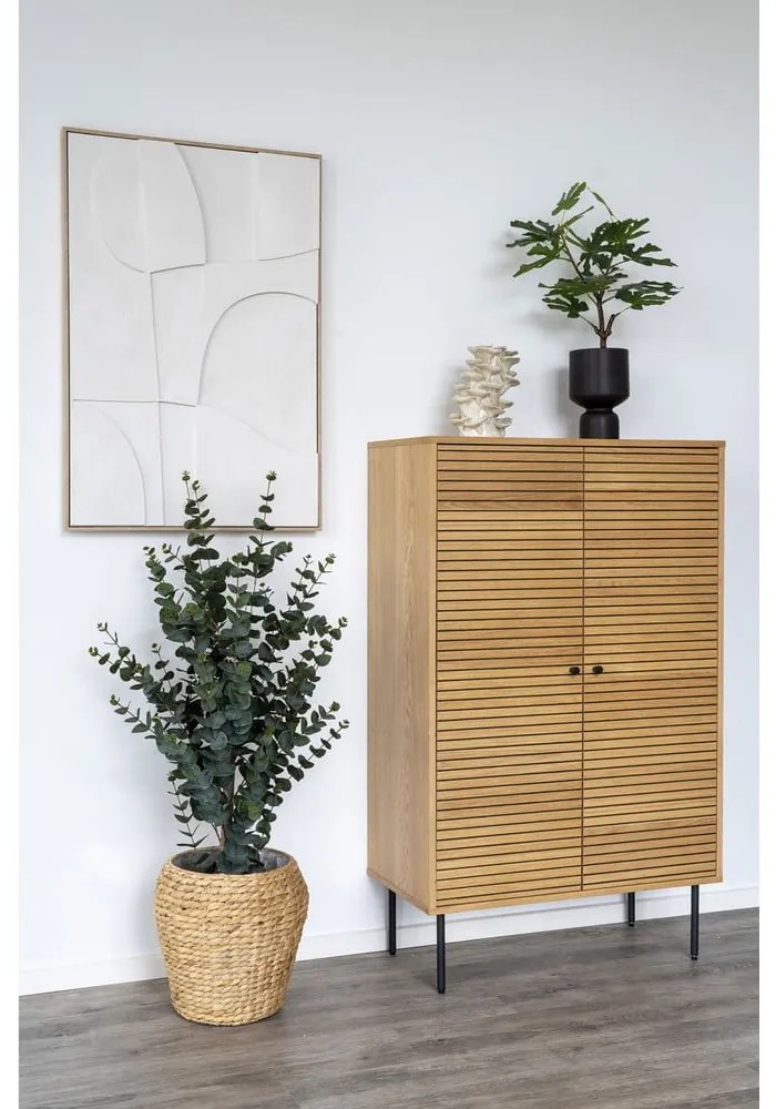Szafka w dekorze dębu w naturalnym kolorze 80x130 cm Kyoto – House Nordic