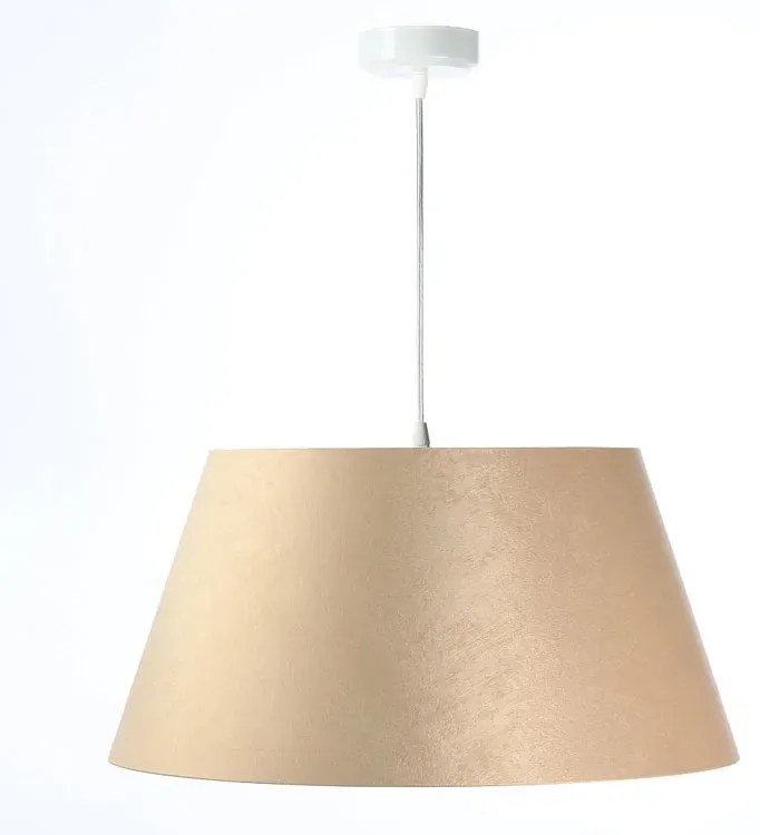 Kremowa lampa wisząca z dużym abażurem - 3X S406 L3-K49