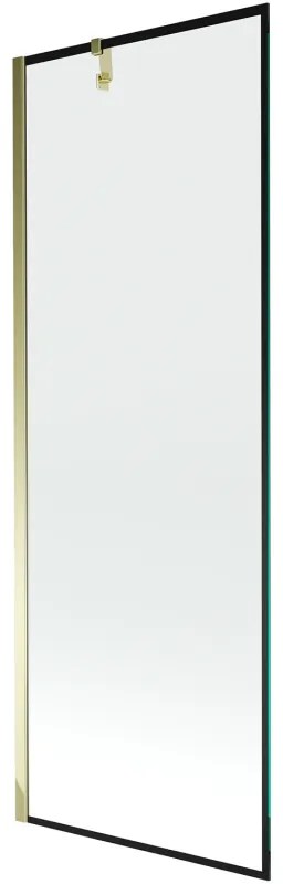 Mexen Next parawan nawannowy 1-skrzydłowy 70 x 150 cm, czarny wzór, złoty - 895-070-000-00-70-50