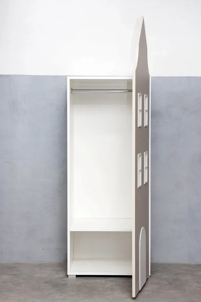 Beżowa szafa domek M0-H86