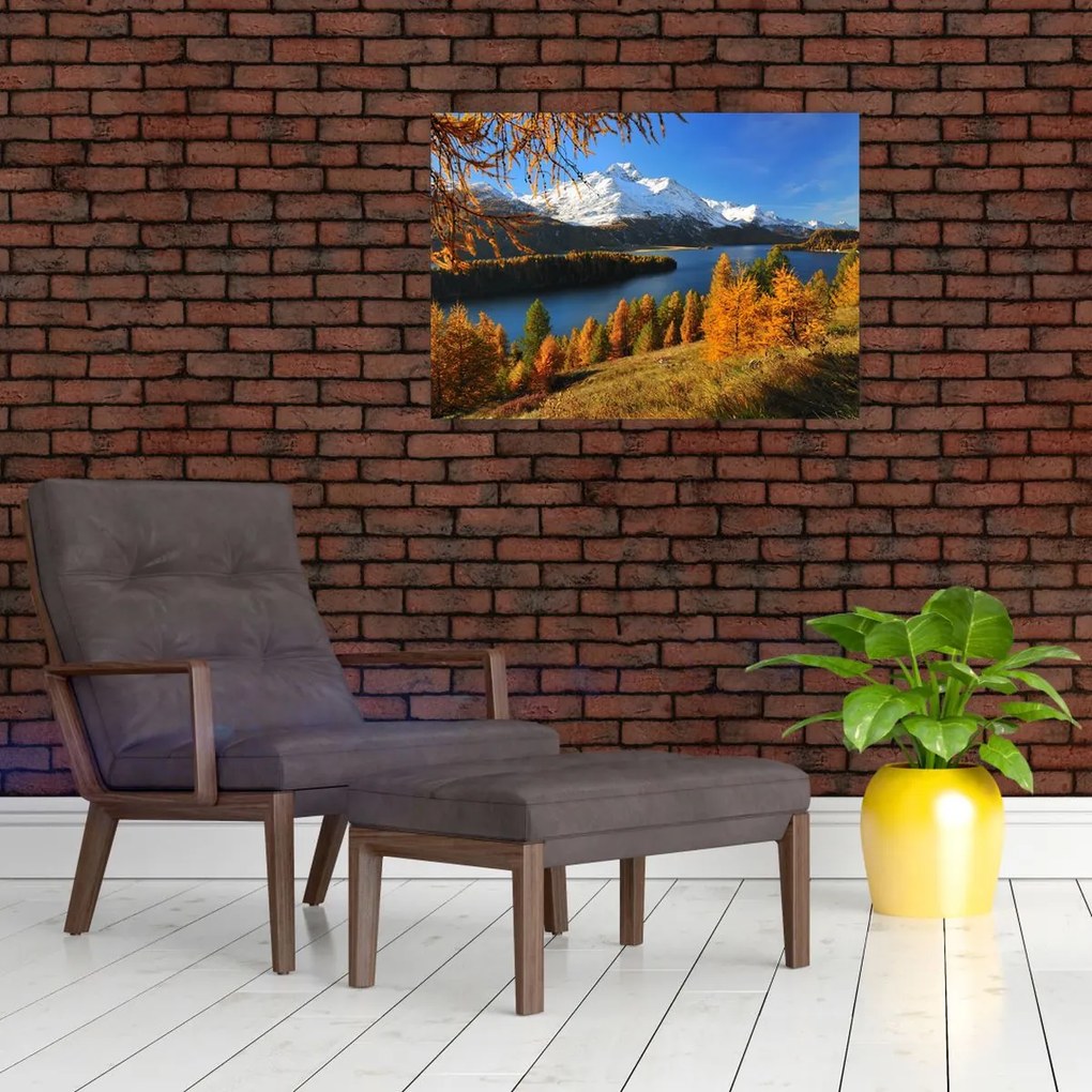 Obraz - Jesień w Alpach (70x50 cm)
