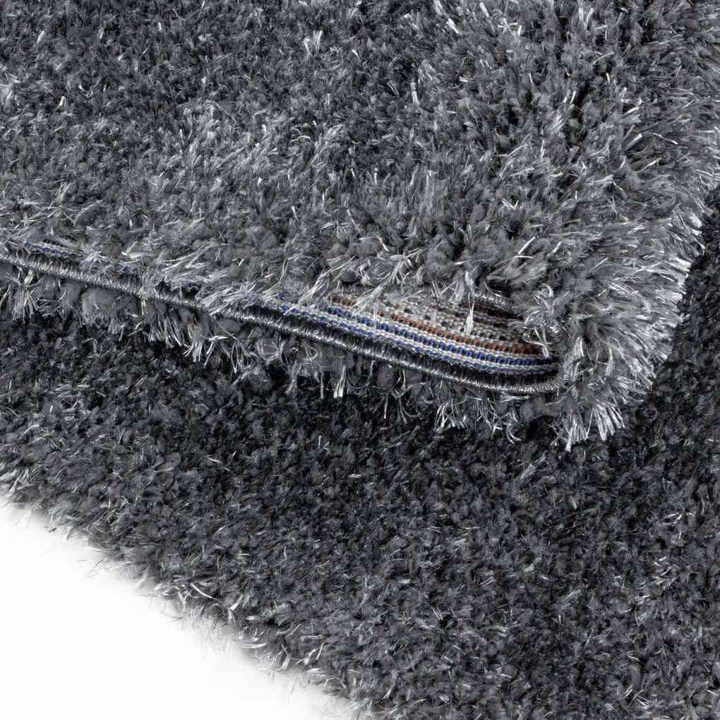 Dywan shaggy poliestrowy Brilliant szary 60 cm x 110 cm