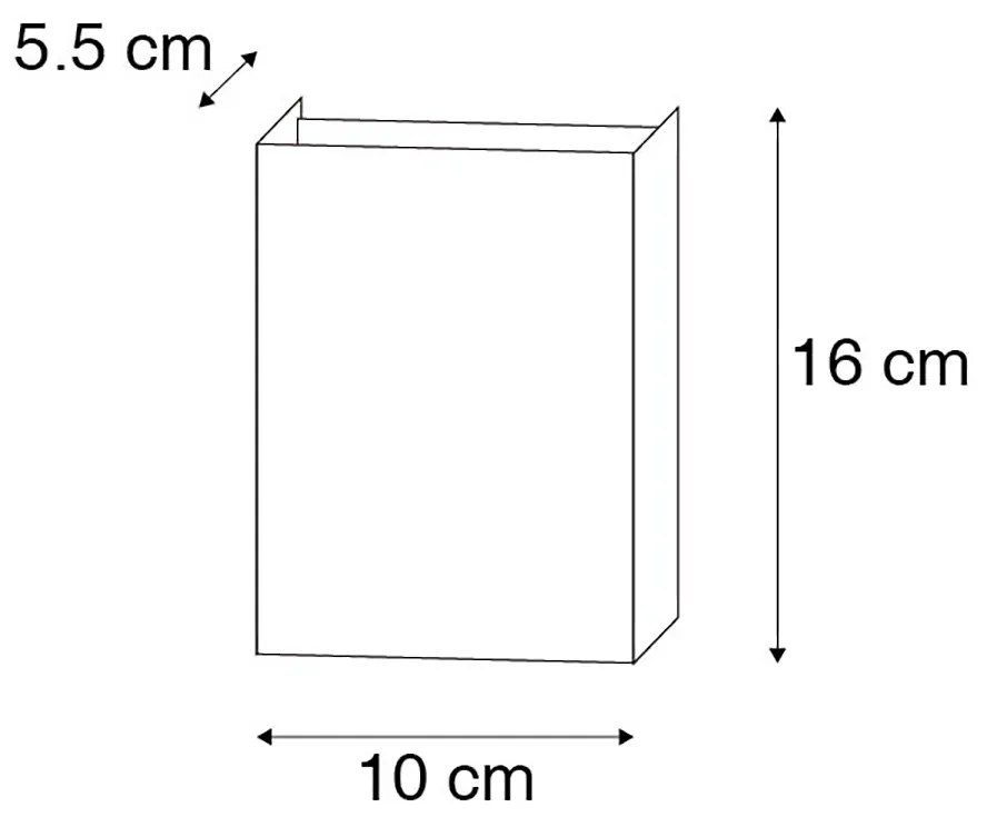 Inteligentna lampa ścienna czarna 10 cm w komplecie z 2 żarówkami WiFi G9 - Otan Nowoczesny Oswietlenie wewnetrzne