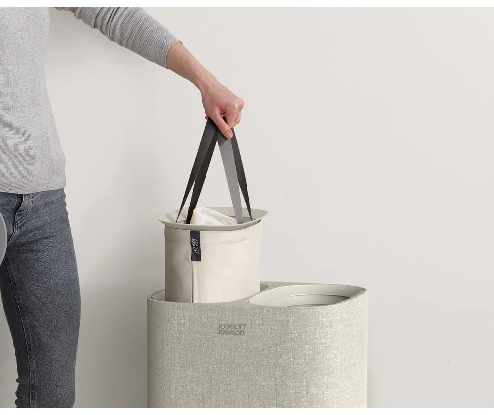 Tekstylny kosz na pranie 30+30 l Tota – Joseph Joseph
