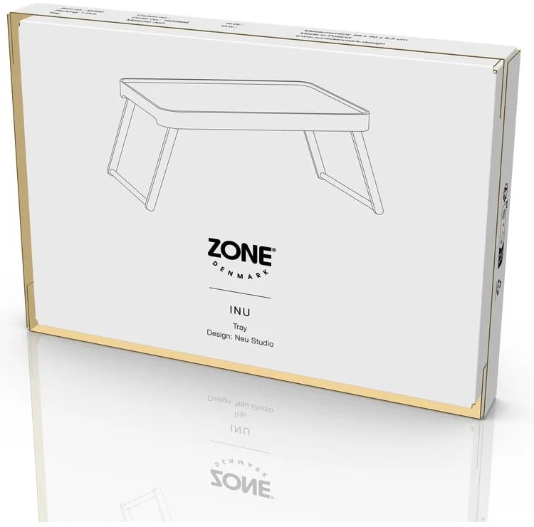 Stolik z litego drewna jesionowego 32x49,5 cm Inu – Zone