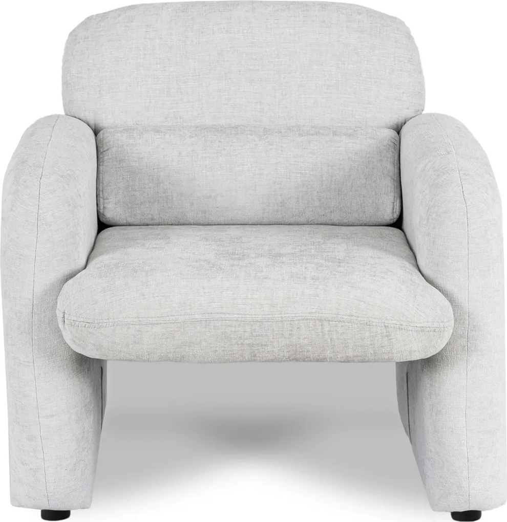 Szary fotel wypoczynkowy z podłokietnikami T8-D65