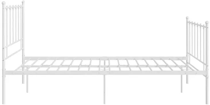 Białe metalowe łózko w stylu loftowym 120x200 cm F6-G14