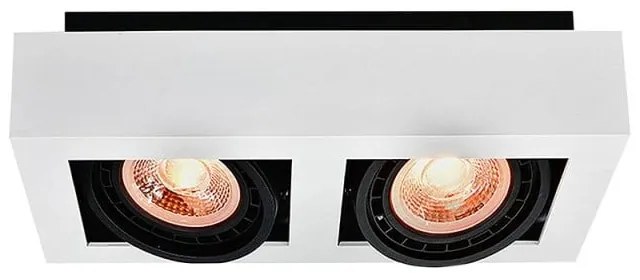 Biała lampa sufitowa z metalowym kloszem 34x18,5 cm Loid – GTV
