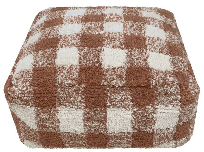 Brązowy puf dziecięcy Vichy Toffee – Lorena Canals