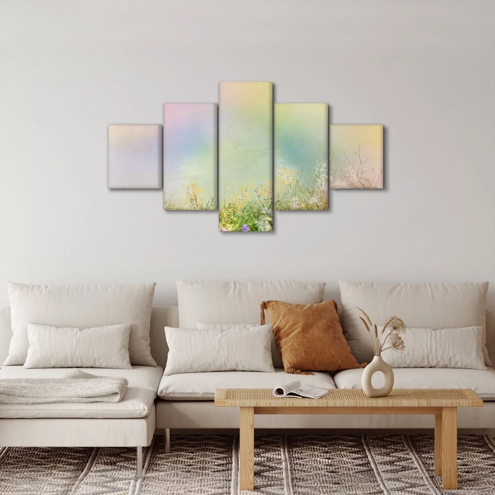 Obraz - Malowana łąka 2 (125x70 cm)