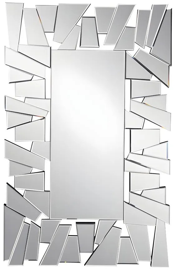 Lustro ścienne ze stali nierdzewnej - Szer. 120 x Wys. 76 cm - UYUNI