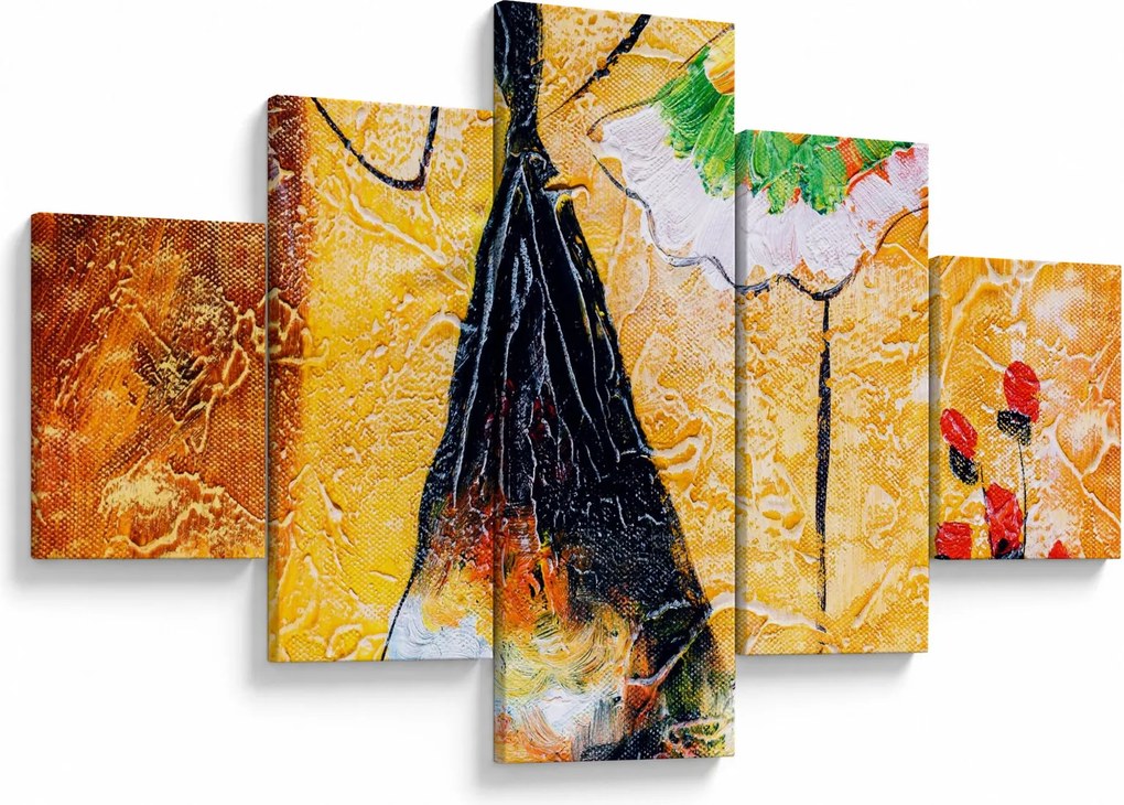 Obraz - Tańczące baletnice, obraz olejny (125x70 cm)