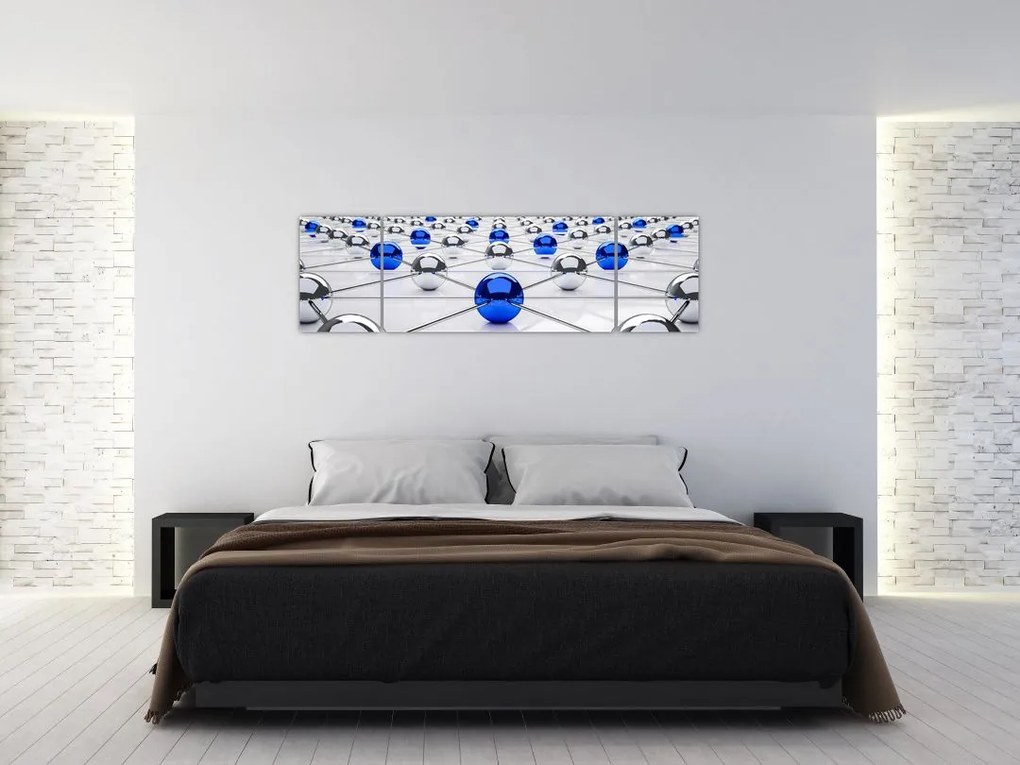 Obraz połączonych kul (170x50 cm)