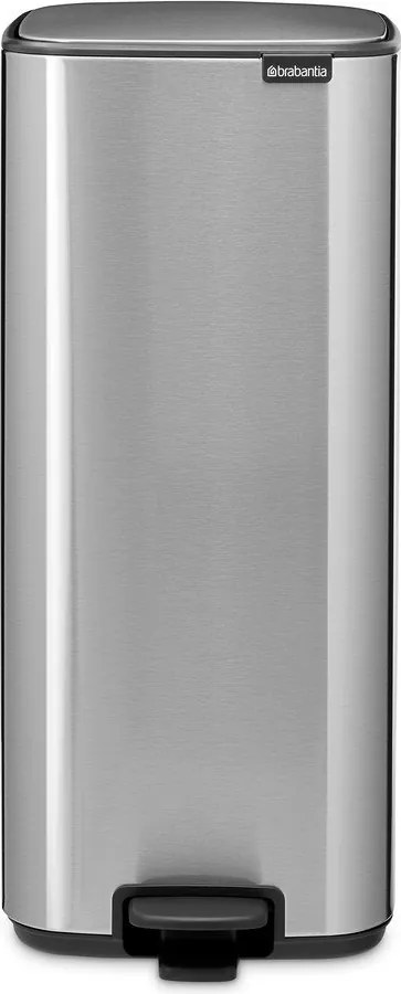 Stalowy kosz na śmieci z pedałem w kolorze matowego srebra 30 l Bo – Brabantia