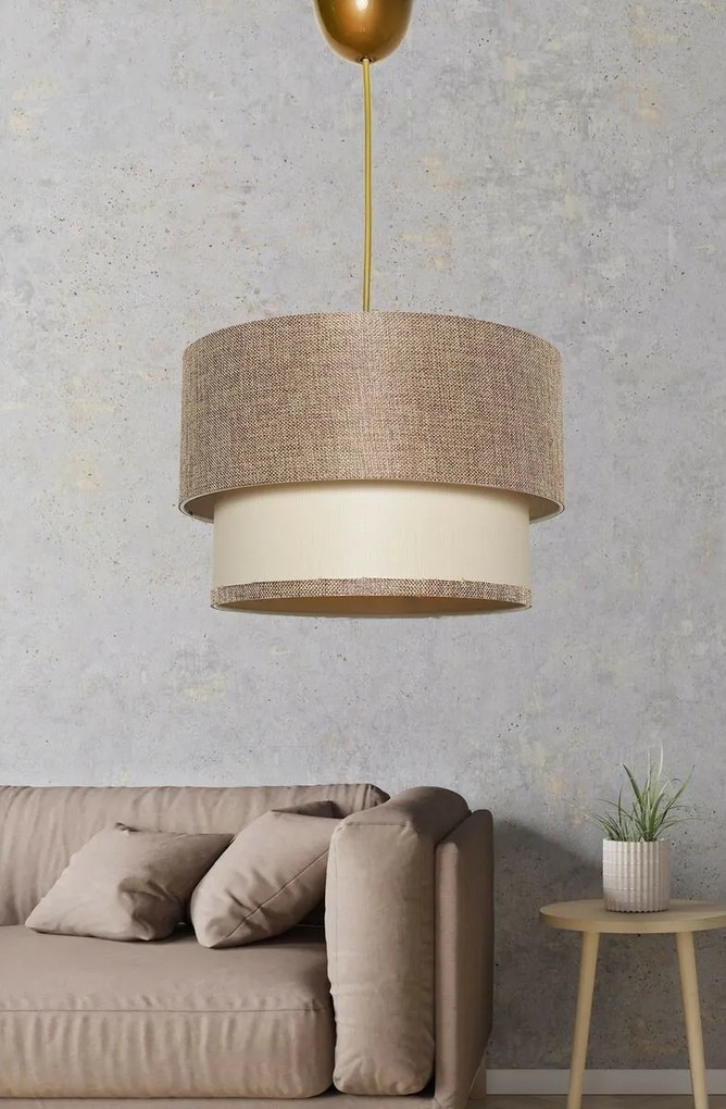 Lampa wisząca SP288 beżowa, kremowa