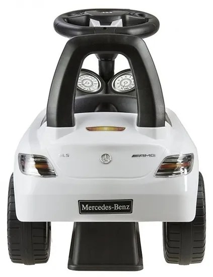 Jeździk mercedes-benz z kierownicą biały