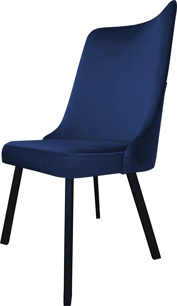 Krzesło Victor tkanina Welur noga metalowa krzesło tapicerowane premium : Kolor nogi - Czarna profil, Kolor tkaniny - VELVET - MG16, Typ siedziska - Siedzisko obrotowe 360°