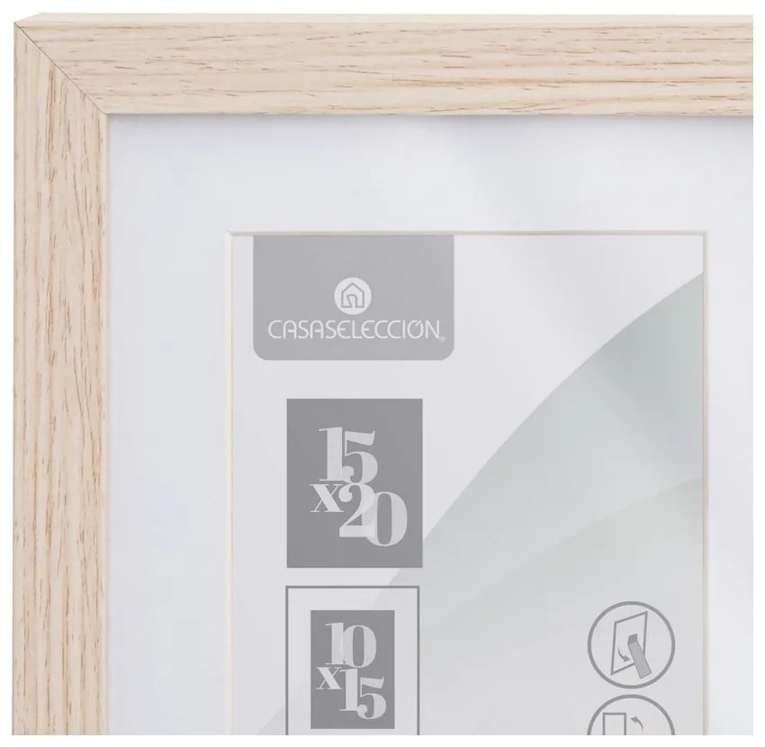 Ramka stojąca/ścienna w naturalnym kolorze 17,5x22,5 cm Sencillo – Casa Selección