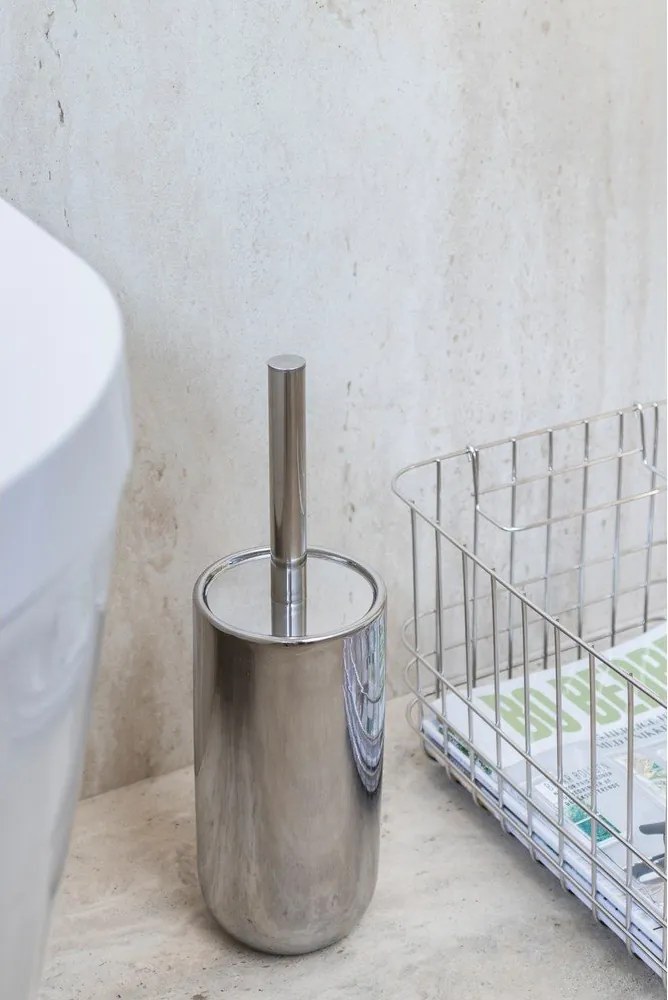 Ceramiczna szczotka do WC w kolorze srebra Lotus – Mette Ditmer Denmark