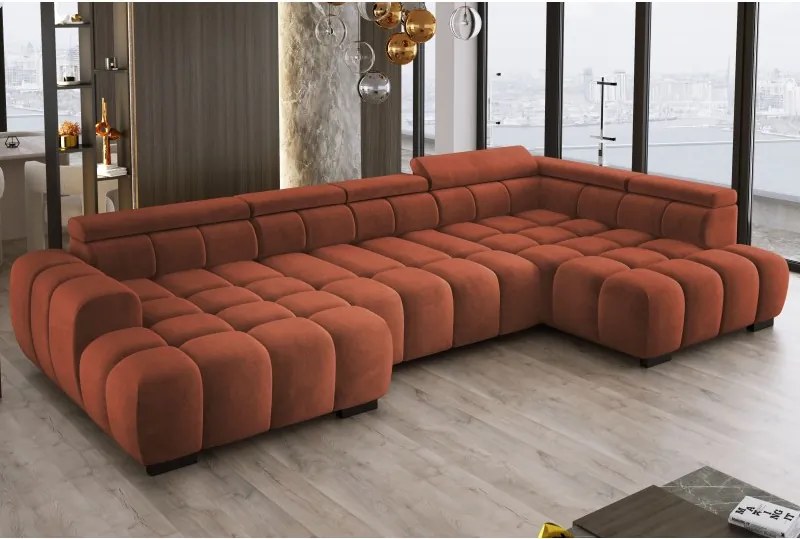 Narożnik BULL XL Prawostronny z elektryczną funkcją regulacji tkanina Salvador 07 WERSAL