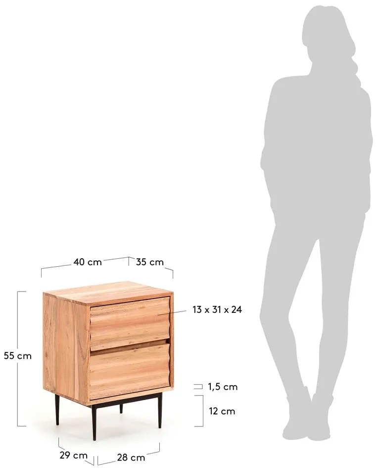Szafka nocna Kave Home Delsie