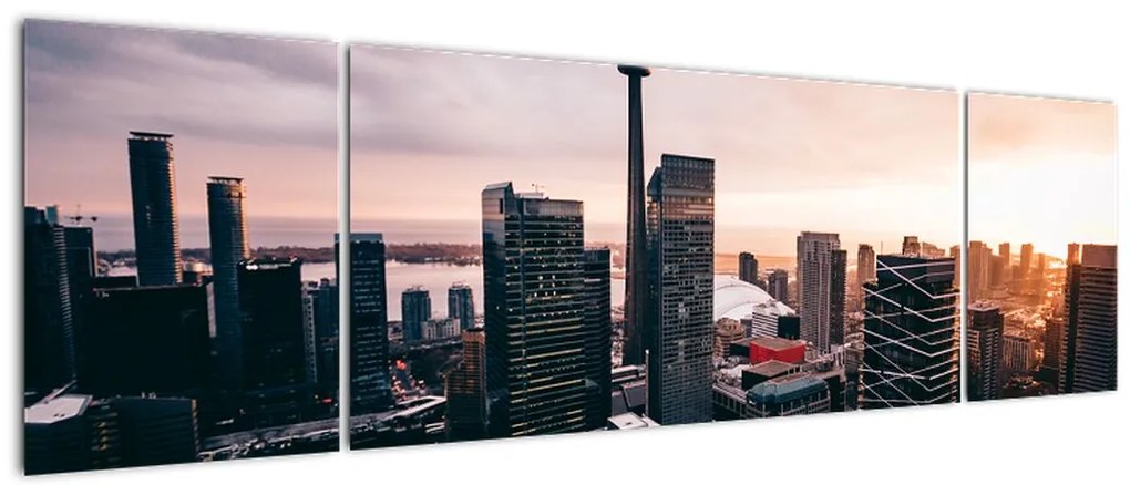 Obraz - Widok na centrum miasta (170x50 cm)