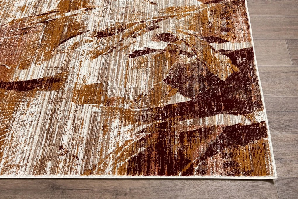 Dywan vintage Vivaldi abstrakcja brązowy 80 cm x 150 cm