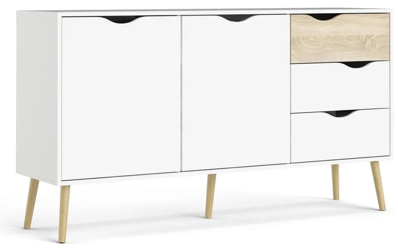 Biała komoda 147x82x39 cm Oslo – Tvilum