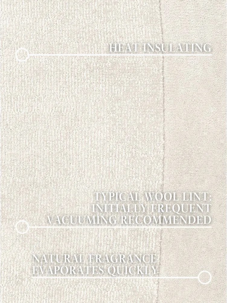 Kremowy dywan z mieszanki wełny tkany ręcznie 125x200 cm Kari Organic – Villeroy&amp;Boch