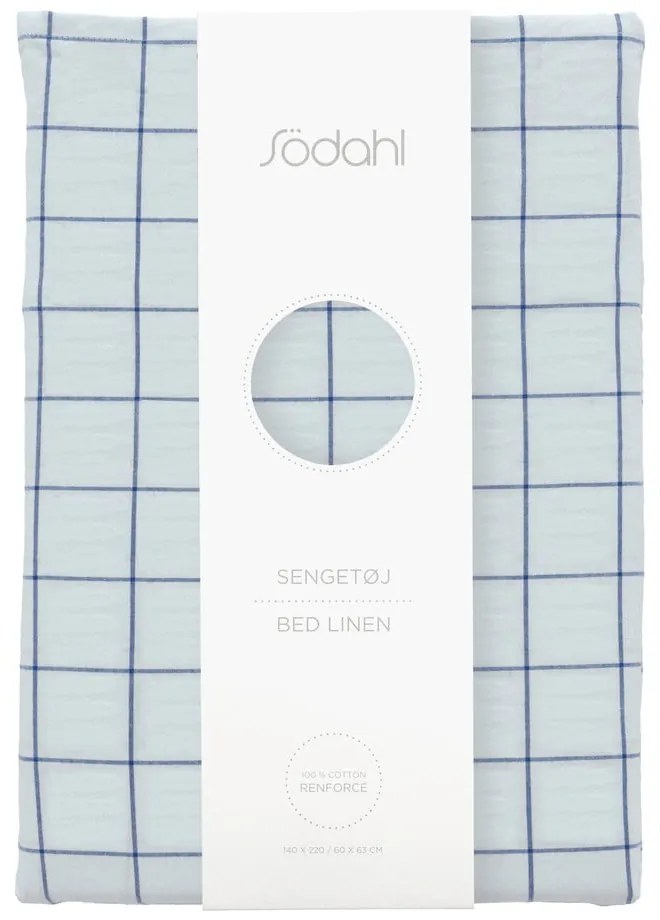 Jasnoniebieska pościel jednoosobowa z bawełny renforcé 140x200 cm Vista – Södahl