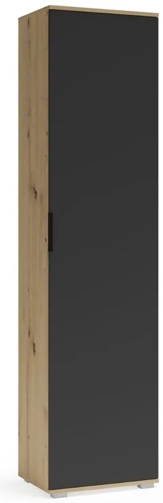 Szafa CLIF SL-50 dąb artisan/antracyt do przedpokoju HALMAR