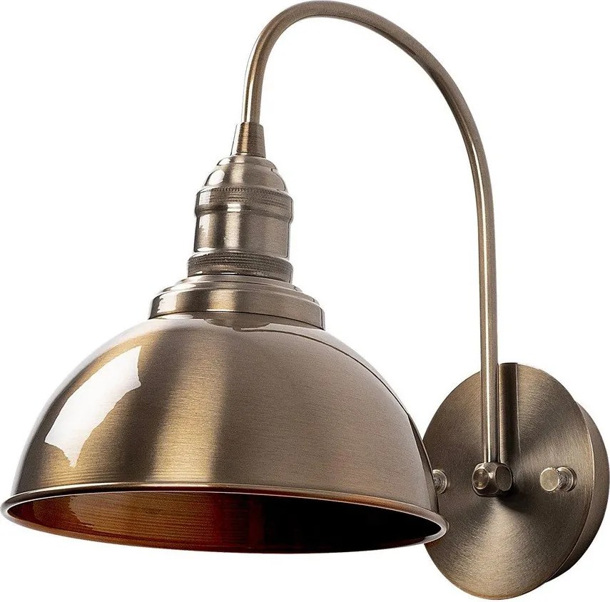 Kinkiet w kolorze mosiądzu ø 21 cm Varzan – Opviq lights