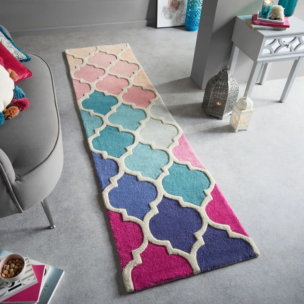 Chodnik wełniany Flair Rugs Rosella, 60x230 cm